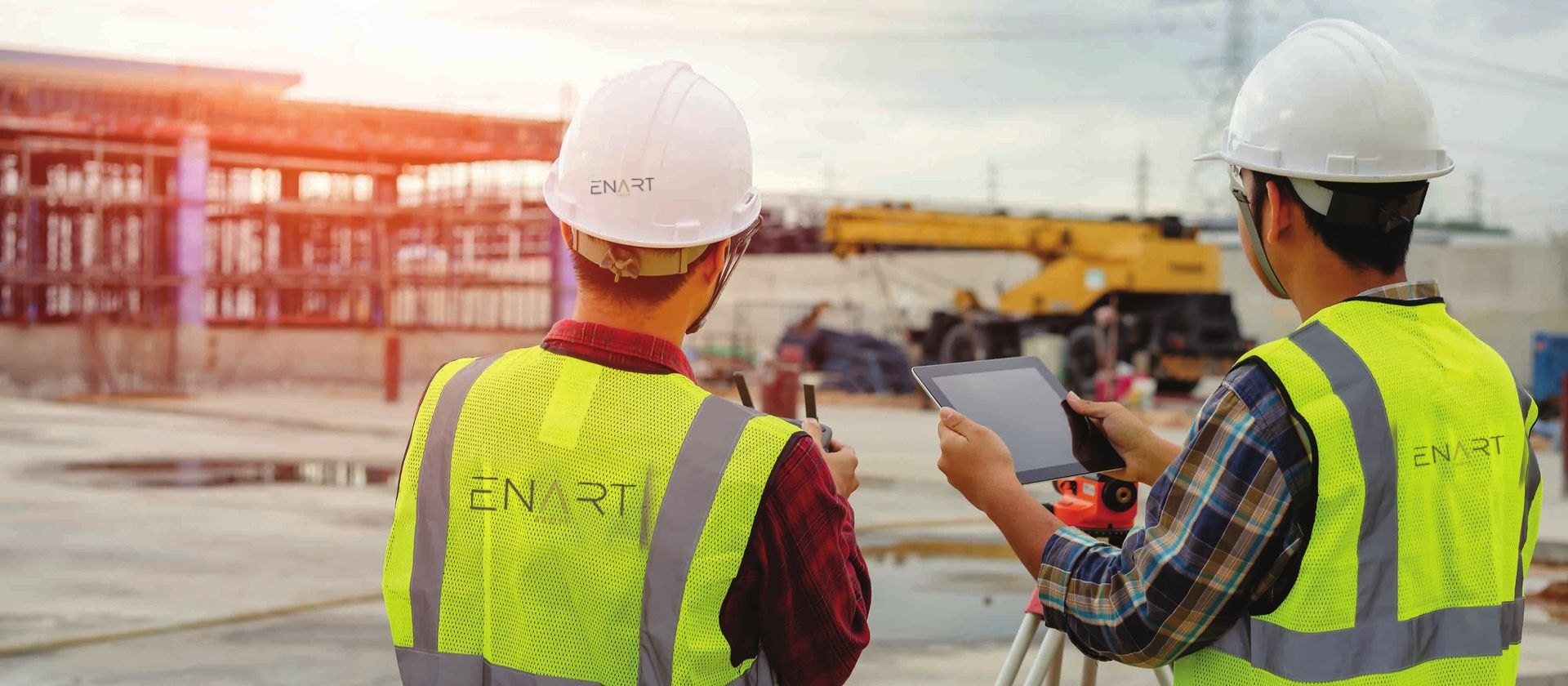 ENART Proje mühendisleri şantiyede